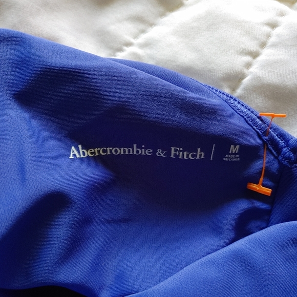 Abercrombie & Fitch cheeky one-piece bathing suit size medium NWT Blue - Picture 7 of 8